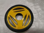 Каток пластиковый БРП/Тайга RO165G-2 Yellow PPD (165мм, подшипник 205)