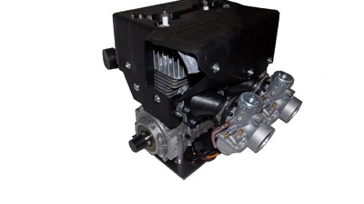 Двигатель РМЗ-550 2 карб. совм.смазка, Ducati С40500550Р (55 л.с.) АВИА (с проточкой под редуктор ROTAX)