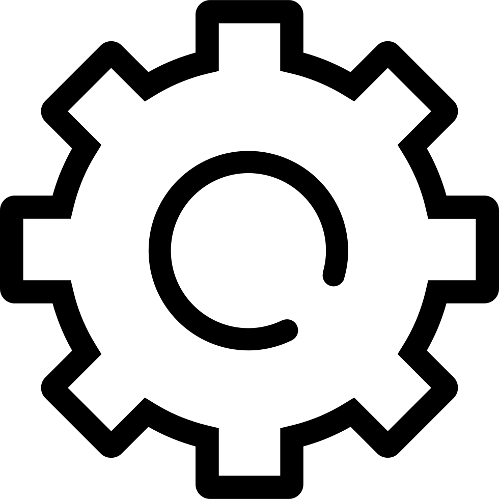 Шестеренка пиктограмма для презентации