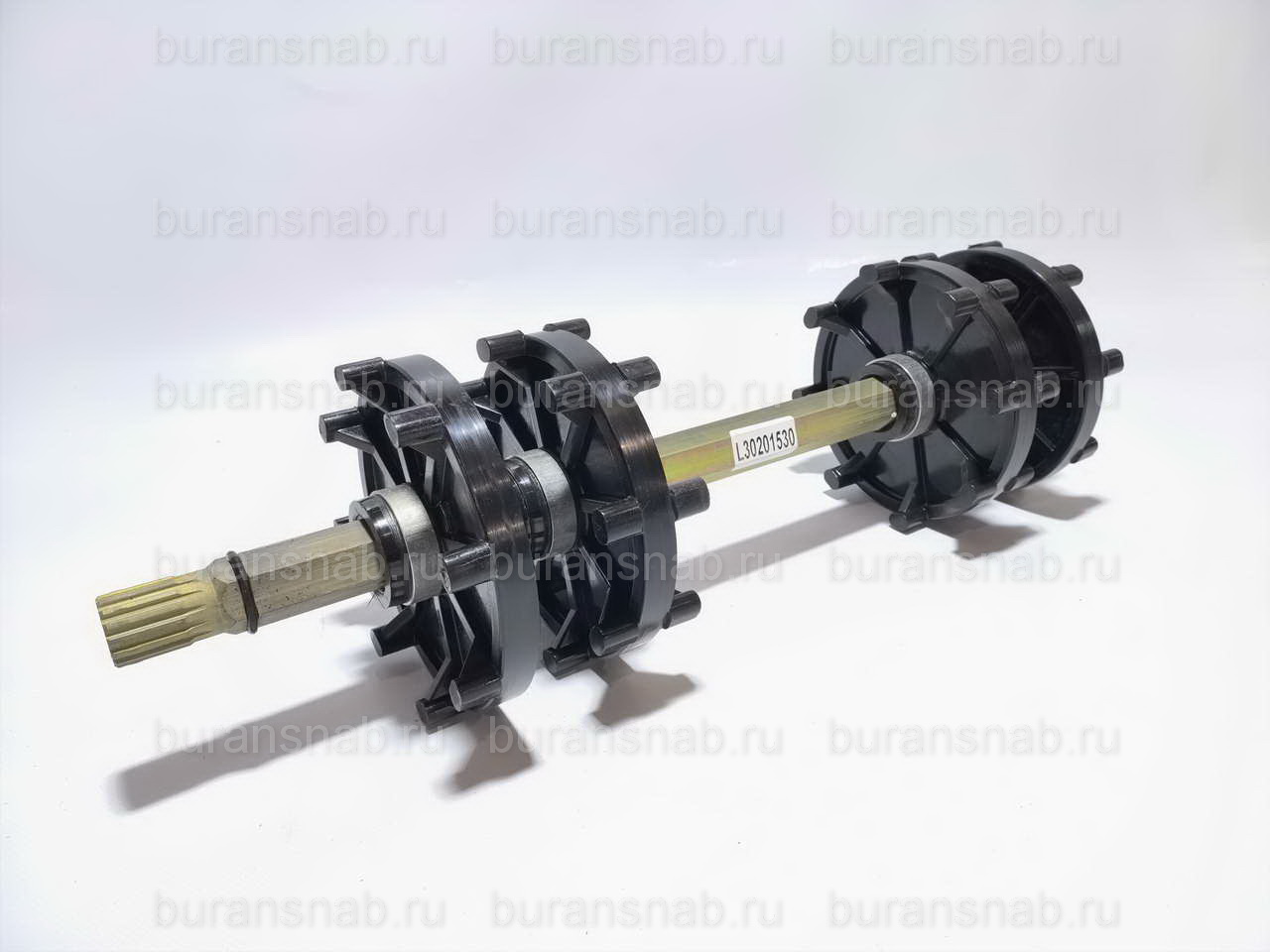 Вал ведущий 500 с колесами (15 шлицов, с канавкой) BEAVER L30201530БС
