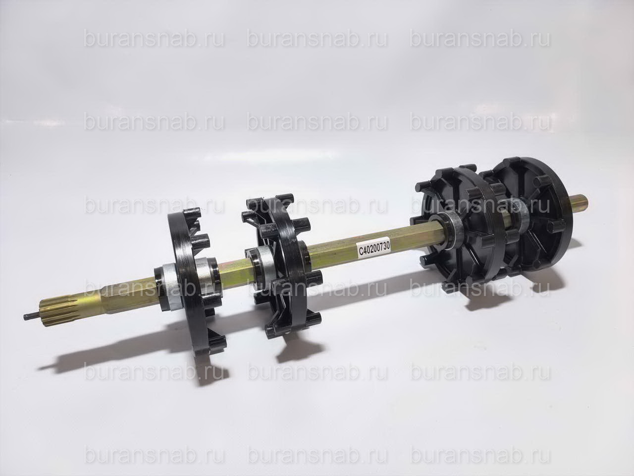 Вал ведущий 600 Патруль с колесами (втулка 15,4мм) C40200730БС